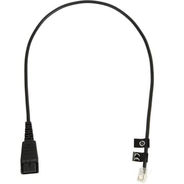 سلك مستقيم Jabra Quick Disconnect QD RJ10 0.5 متر (8800-00-01) — صورة 1
