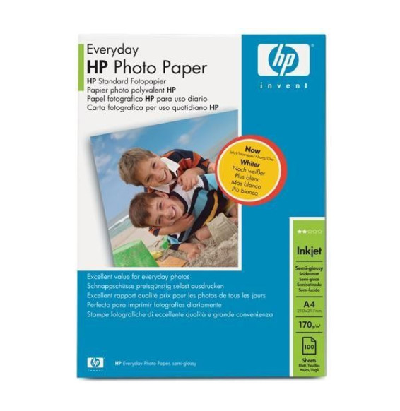 Papier Professionnel HP Everyday Brillant 120g/m² A4 - 150 Feuilles Pour Impressions Couleurs Éclatantes