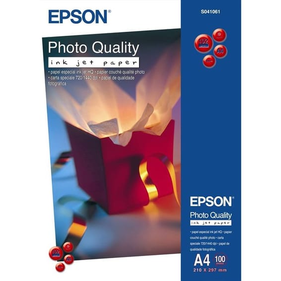 Papier Epson Couché Qualité Photo A4 (100 feuilles)