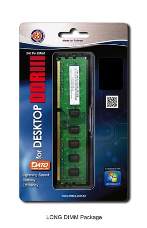 Mémoire RAM dimm DATO PC Bureau 8Go DDR3L (1.35V) 1333/1600MHz