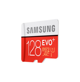 Carte mémoire Samsung 128 GB EVO Plus microSD Card (SD Adapter)