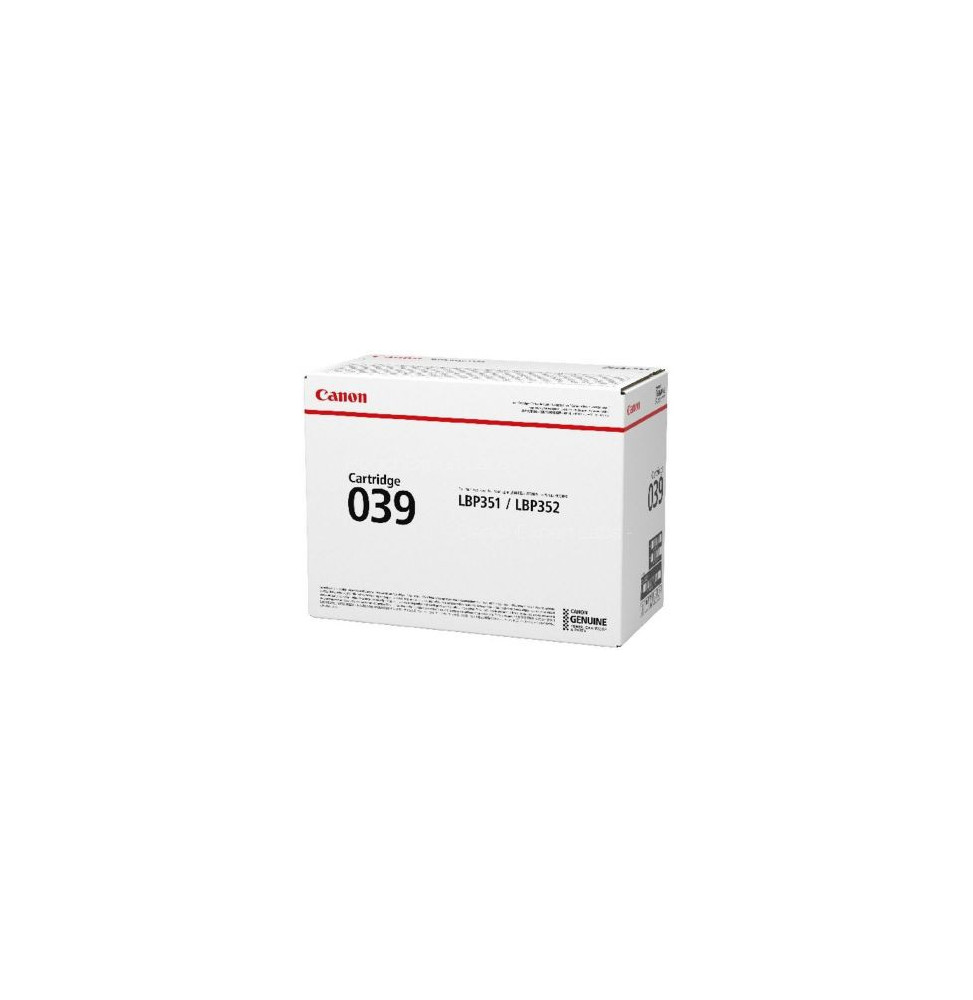 Toner Canon CRG 039 Noir - 11 000 pages