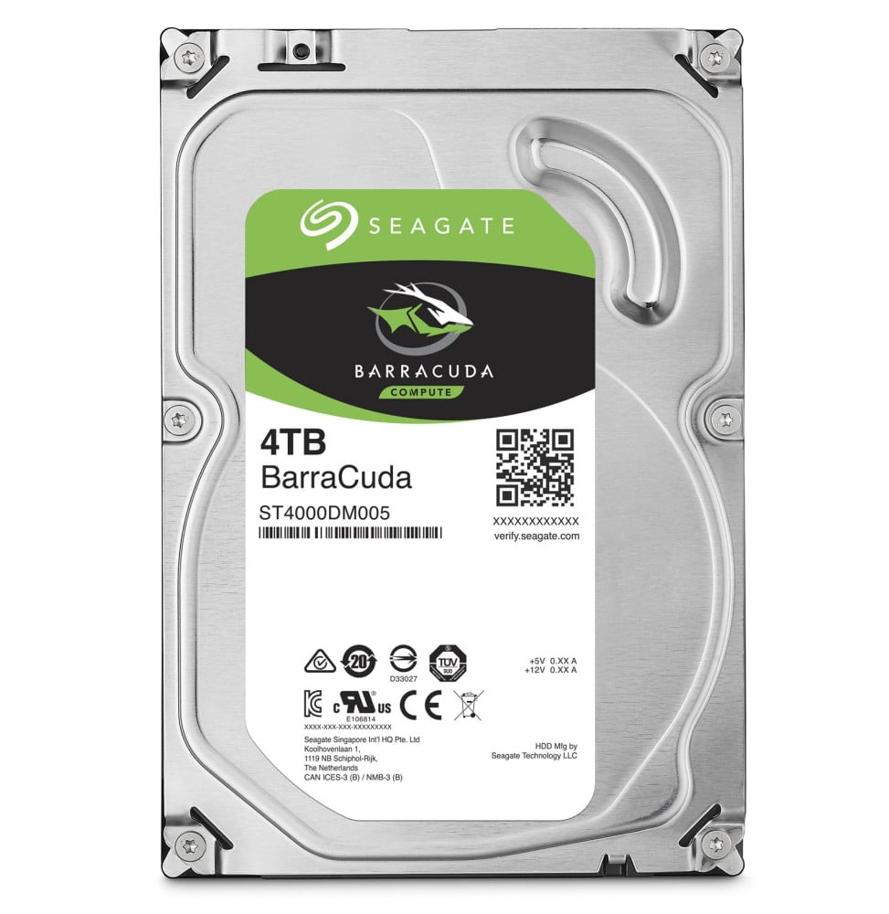 Disque dur interne Seagate BarraCuda - 3.5" 5900 RPM 64 Mo SATA 6 Gb/s