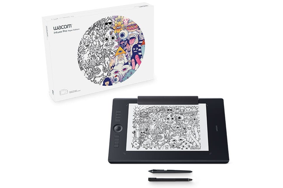 Tablette graphique professionnelle multi-touch Wacom Intuos Pro Medium Paper Edition