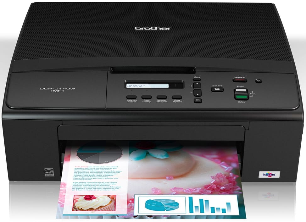 Imprimante jet d'encre couleur 3-en-1 wifi Brother DCP-J140W  — image 2
