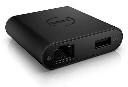 Adaptateur Dell (USB-C vers HDMI/VGA/Ethernet/USB 3.0)