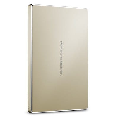 Disque dur externe 2 TB LaCie Porsche Design Mobile Drive Gold - 2.5" en aluminium USB 3.1 Type-C