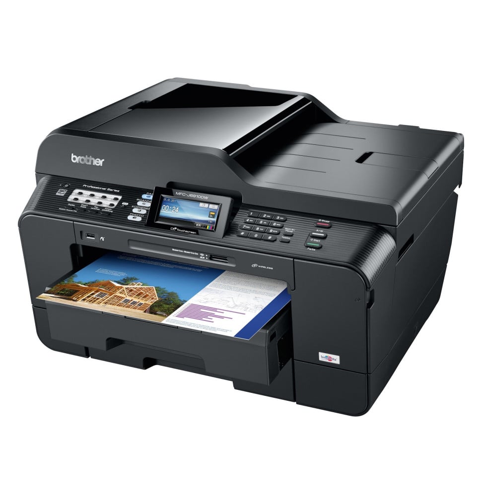 Imprimante jet d'encre couleur 4-en-1 wifi Brother MFC-J6910DW