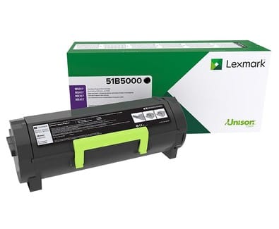 تونر Lexmark أصلي Lexmark MS/MX 317, 417, 517, 617 أسود (51B5000) — صورة 2