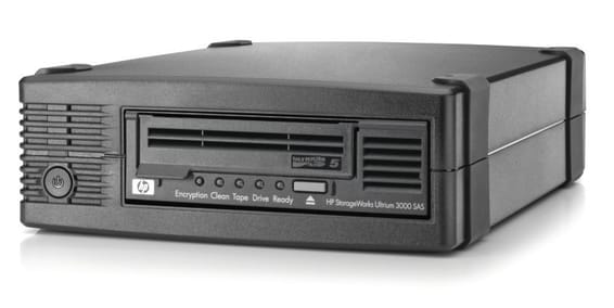 HPE StoreEver LTO-5 Ultrium 3000 SAS External Tape Drive (EH958B)