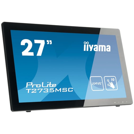 Moniteur Tactile MultiTouch IIYAMA PROLITE T2735MSC-B2 LED 27 pouces avec Webcam