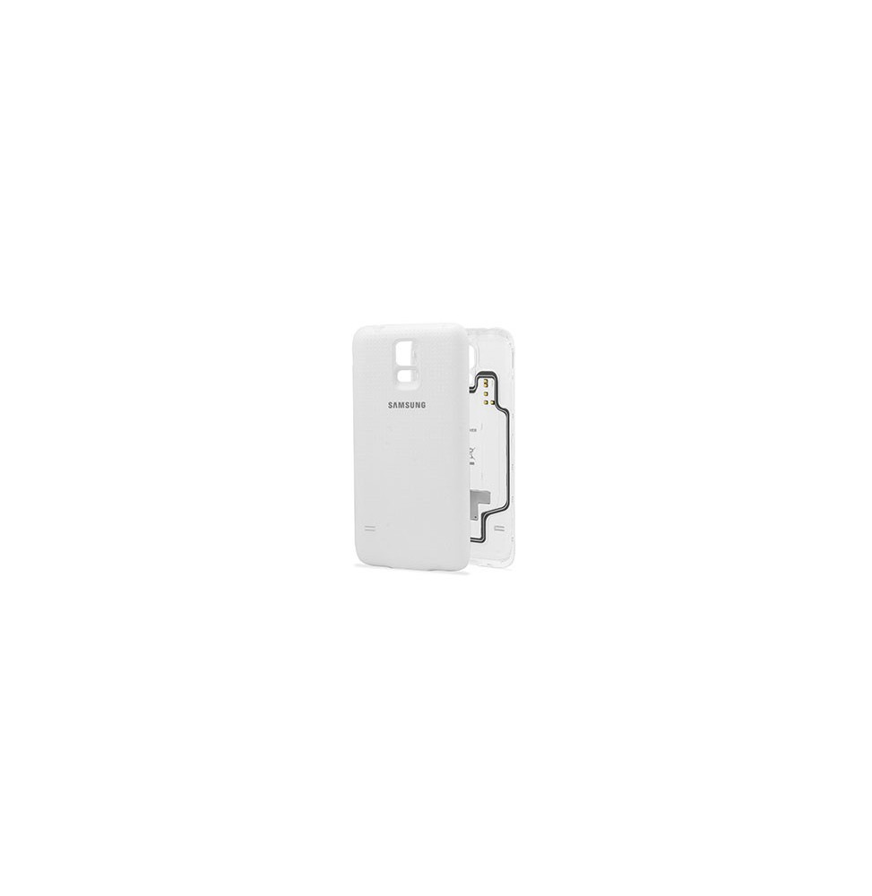 Coque pour chargement sans fil Samsung Galaxy S5 Blanc (EP-CG900IWEGWW)