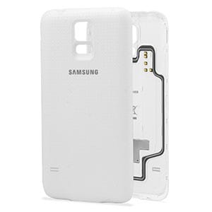 Coque pour chargement sans fil Samsung Galaxy S5 Blanc (EP-CG900IWEGWW) — image 1