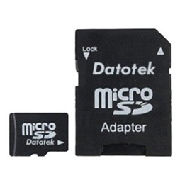 Carte mémoire DatoTek Micro-SDHC 128Go  Classe 10  avec  Adaptateur
