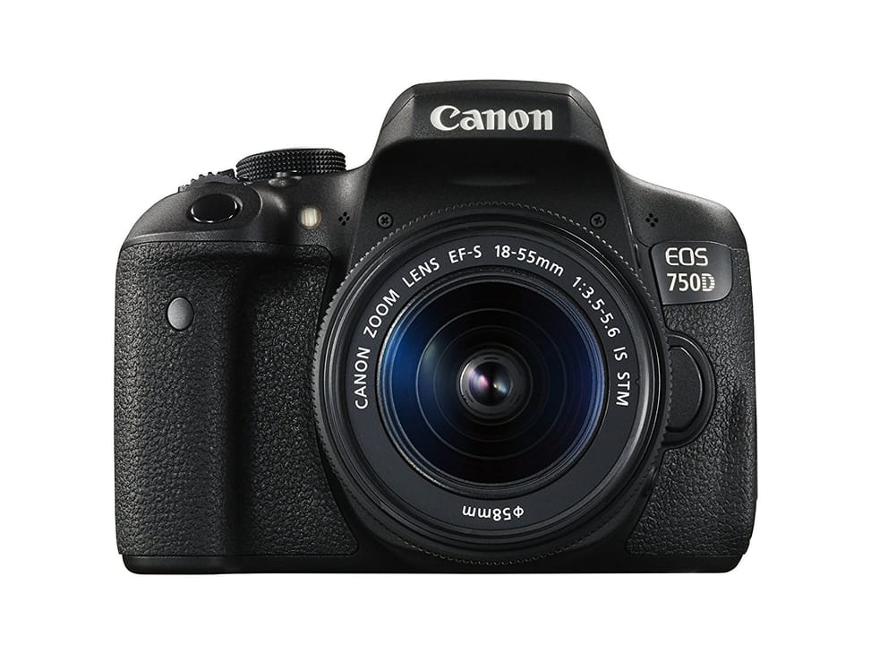 Reflex Canon EOS 750D + Objectif Canon EF-S 18-55mm IS STM (0592C005BA) — image 1