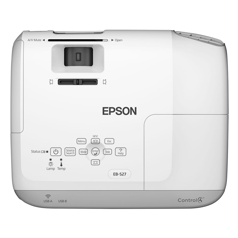 Vidéoprojecteur de bureau EPSON 3LCD EB-S27 SVGA 2700 lumens (V11H694040) — image 2
