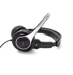 Casque-micro Filaire Gaming Trust GXT 10 avec micro réglable - 3.5 mm jack