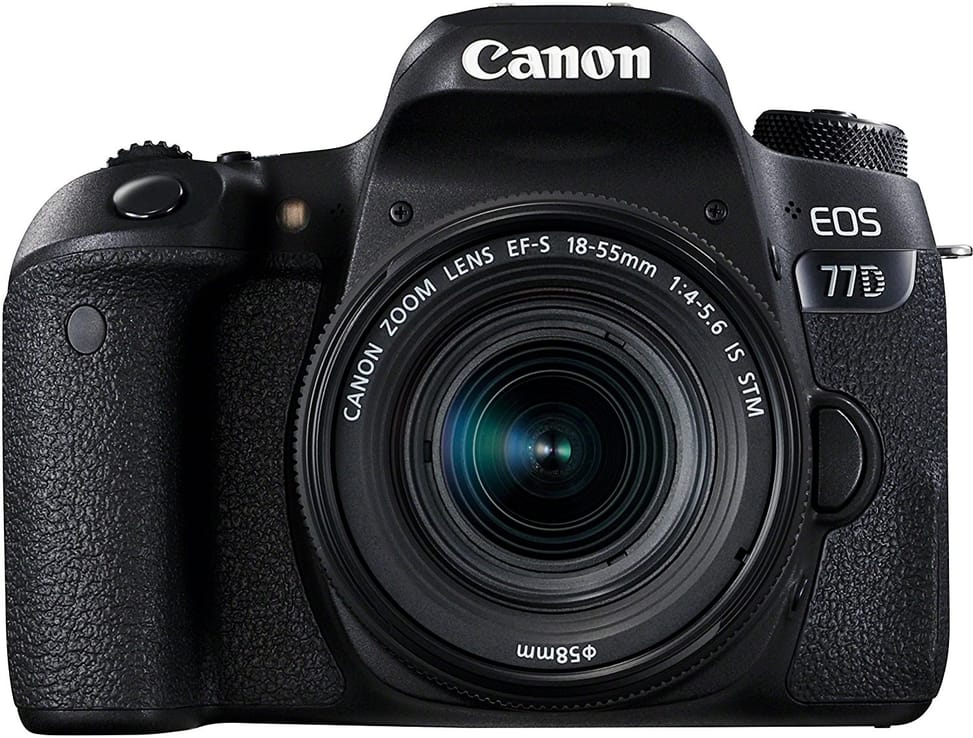Appareil photo Reflex Canon EOS 77D + Objectif Canon 18-55mm IS STM — image 1