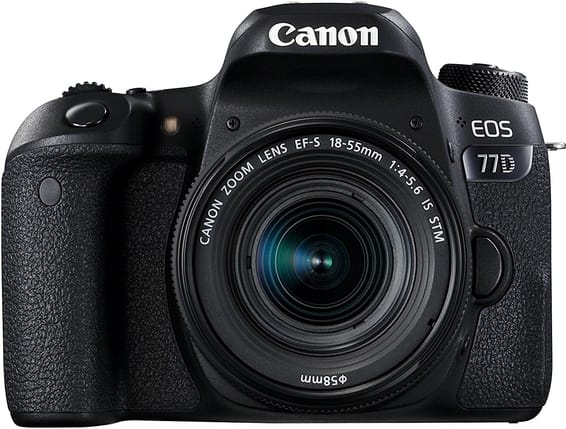 Appareil photo Reflex Canon EOS 77D + Objectif Canon 18-55mm IS STM