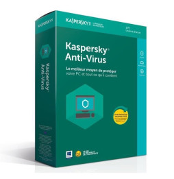 Kaspersky Antivirus 2018 pour PC 3 postes