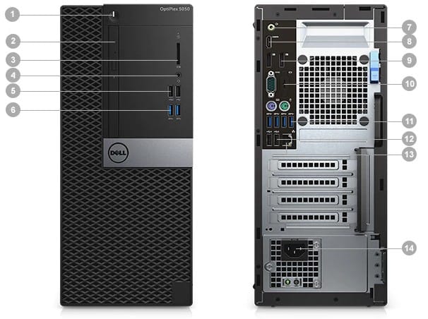 Ordinateur de bureau Dell Optiplex 5050 MT (N008O5050MT02) — image 3