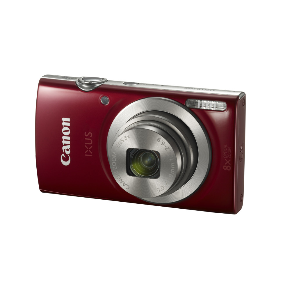 Appareil photo Compact Canon Ixus185 – Rouge (1809C001AA)