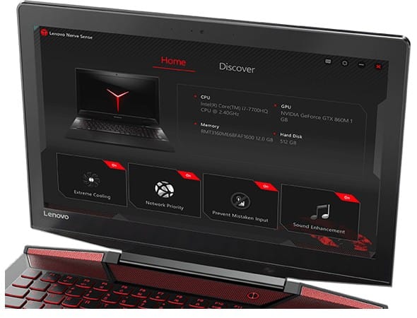 Ordinateur Portable Lenovo Legion Y720 (80VR00C2FE) — image 4