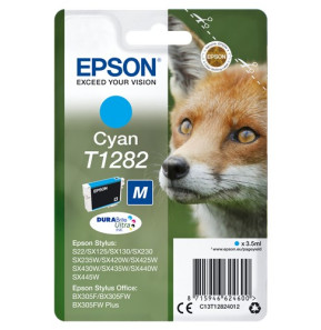 Cartouche Epson Renard - Encre DURABrite Ultra Cyan (C13T12824012)