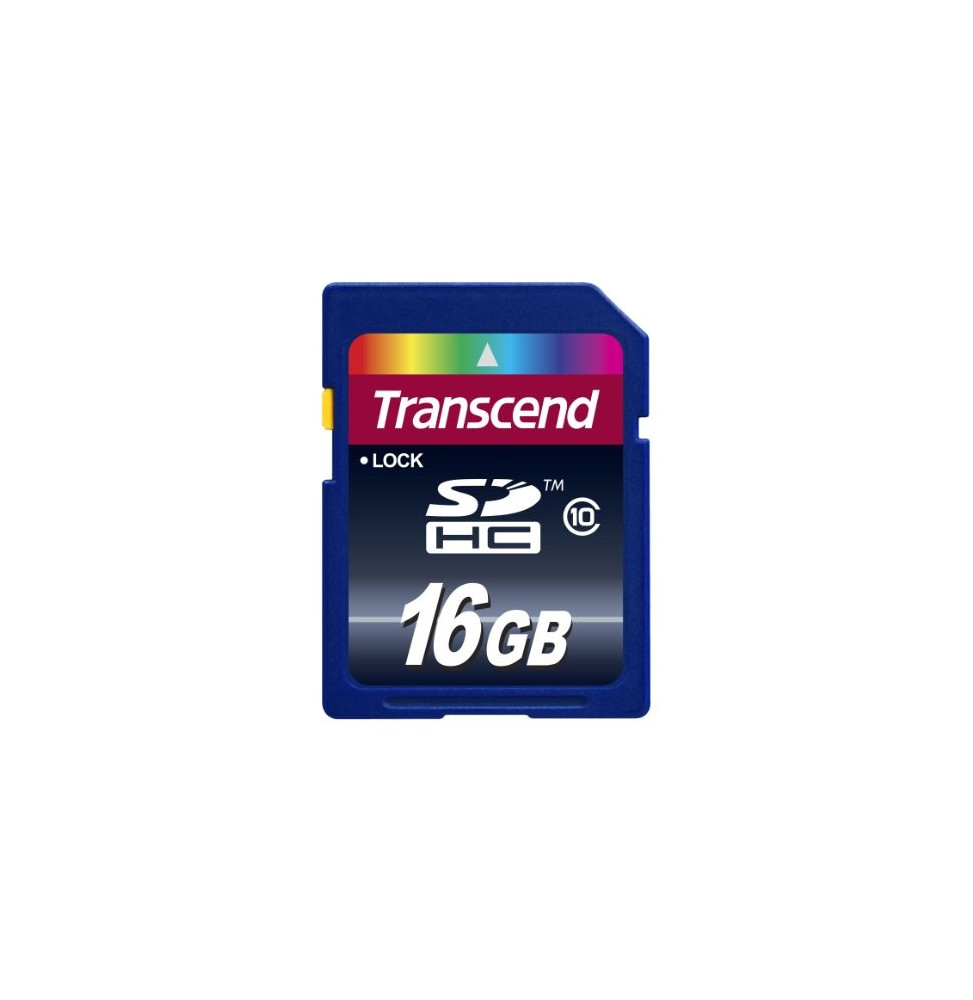 Carte mémoire Transcend 16GB SDHC (TS16GSDHC10)