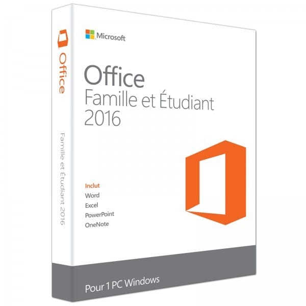 Microsoft Office Famille et Étudiant 2016 pour Windows – Français (79G-04602) — image 1