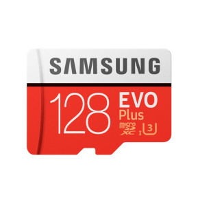 Carte mémoire Samsung EVO Plus 128Go (avec adaptateur SD) (MB-MC128GA/EU)
