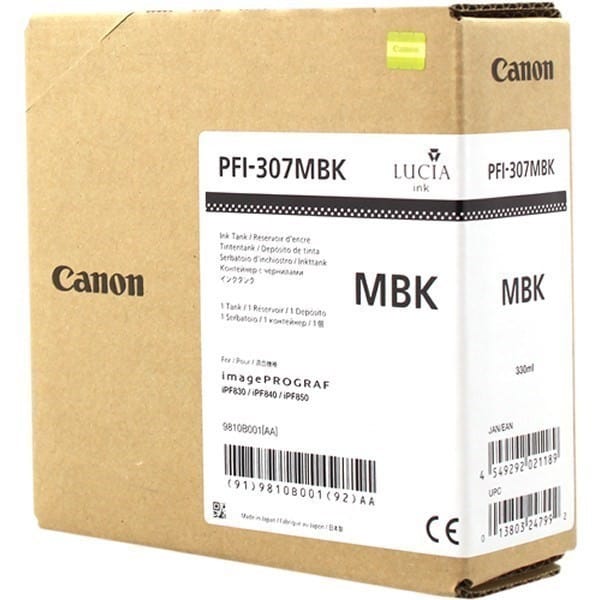 Cartouche d'encre Canon Original - Traceur PFI-307 (330 mL)