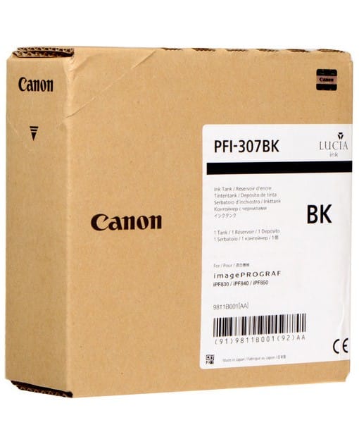 Cartouche d'encre Canon Original - Traceur PFI-307 (330 mL)