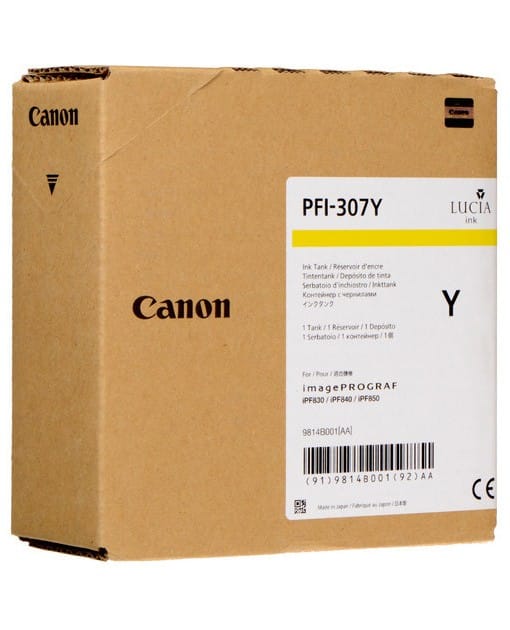 Cartouche d'encre Canon Original - Traceur PFI-307 (330 mL)
