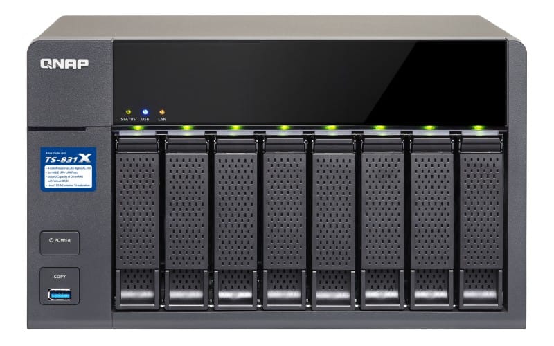 Serveur NAS QNAP TS-831X |8 Baie-ARM-4GB|