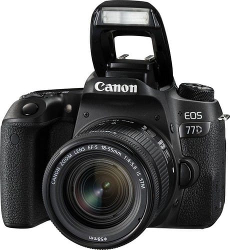 Appareil photo Reflex Canon EOS 77D + Objectif Canon 18-55mm IS STM