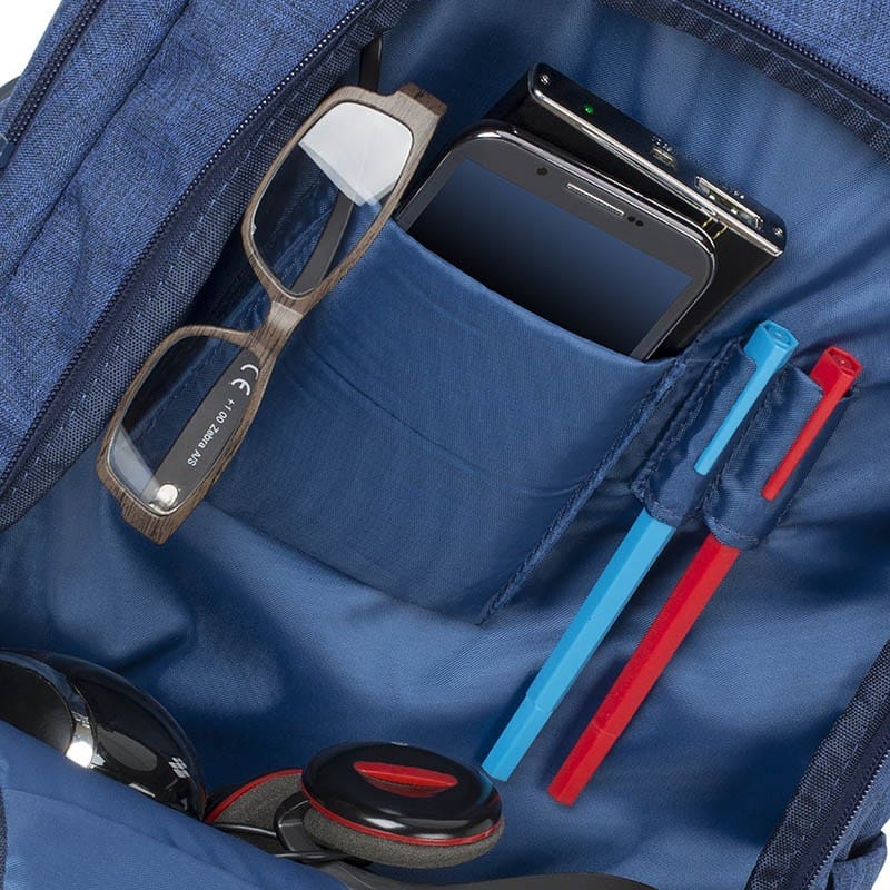 Sac à dos Rivacase Alpendorf 7560 pour ordinateurs portables 15,6" - Bleu
