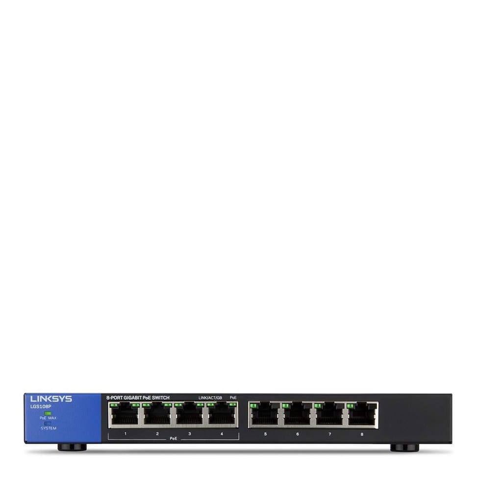 Switch PoE Gigabit Business Linksys 8 ports - à poser sur bureau (LGS108P-EU) — image 2