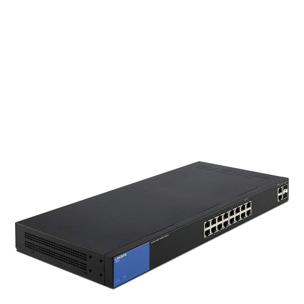 Smart Switch Manageable Gigabit Business Linksys - 16 ports (LGS318P-EU) — image 1