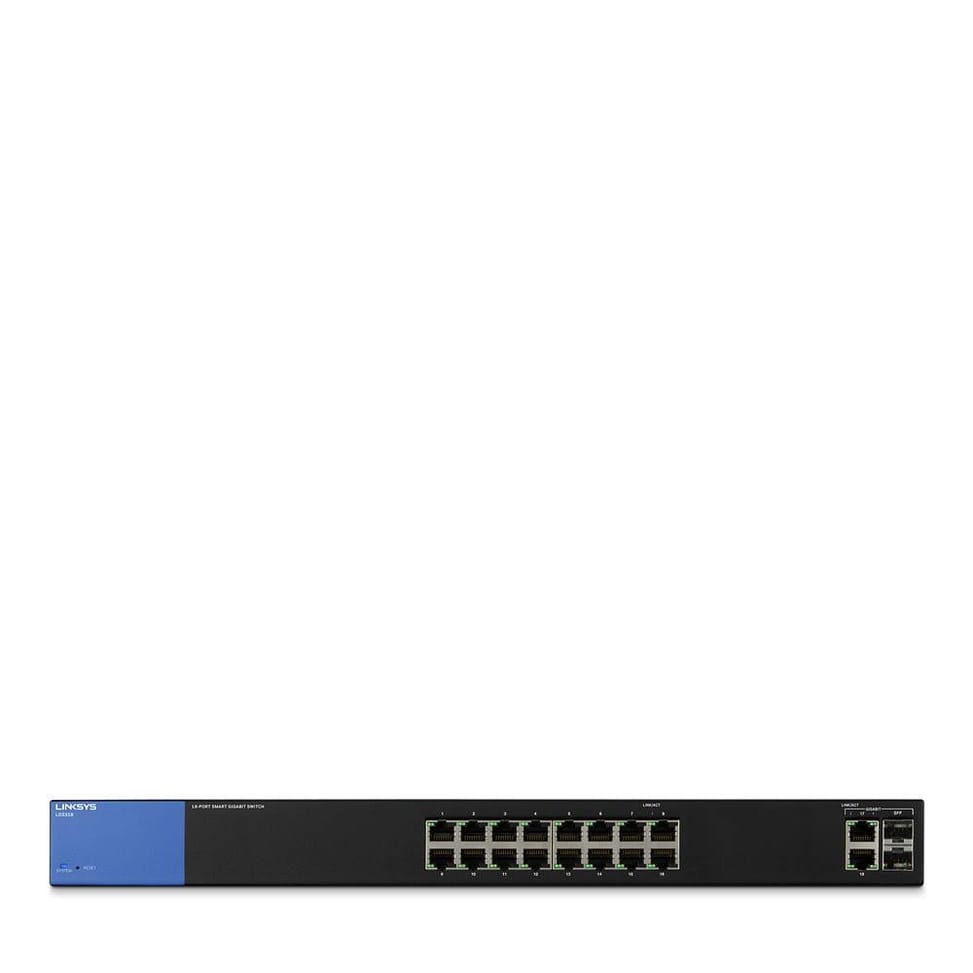 Smart Switch Manageable Gigabit Business Linksys - 16 ports (LGS318P-EU) — image 2