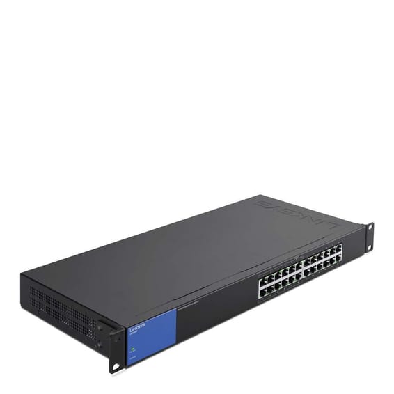 Switch PoE+ Linksys 24 ports Gigabit Business - à monter sur rack (LGS124P-EU)