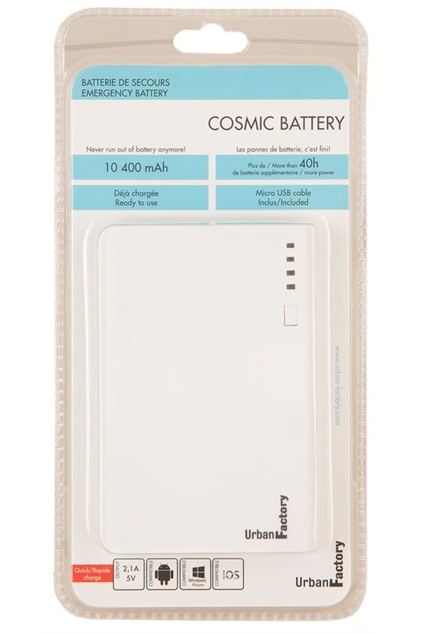 Banque d'alimentation Urban Factory - Cosmic 10400 mAh tous appareils — image 4