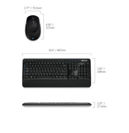 Clavier et souris Microsoft Wireless Desktop 3000 