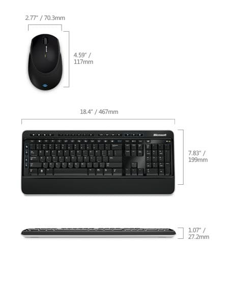 Clavier et souris Microsoft Wireless Desktop 3000  — image 14