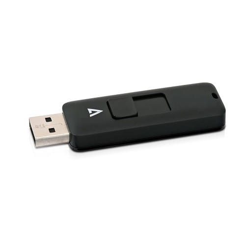 Clé USB V7 2.0 16GB - Connecteur rétractable (VF216GAR-3E) — image 1