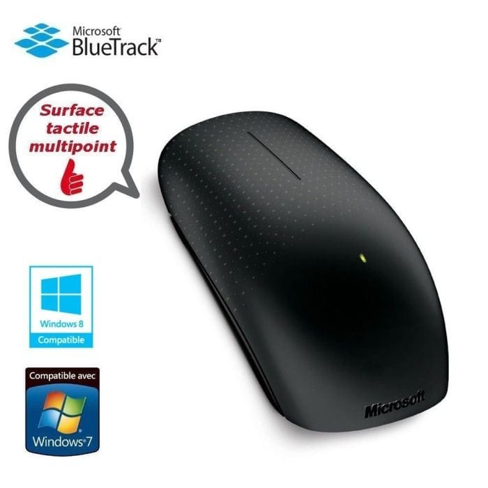 Souris Microsoft sans fil tactile Noir - Touch Mouse — image 6