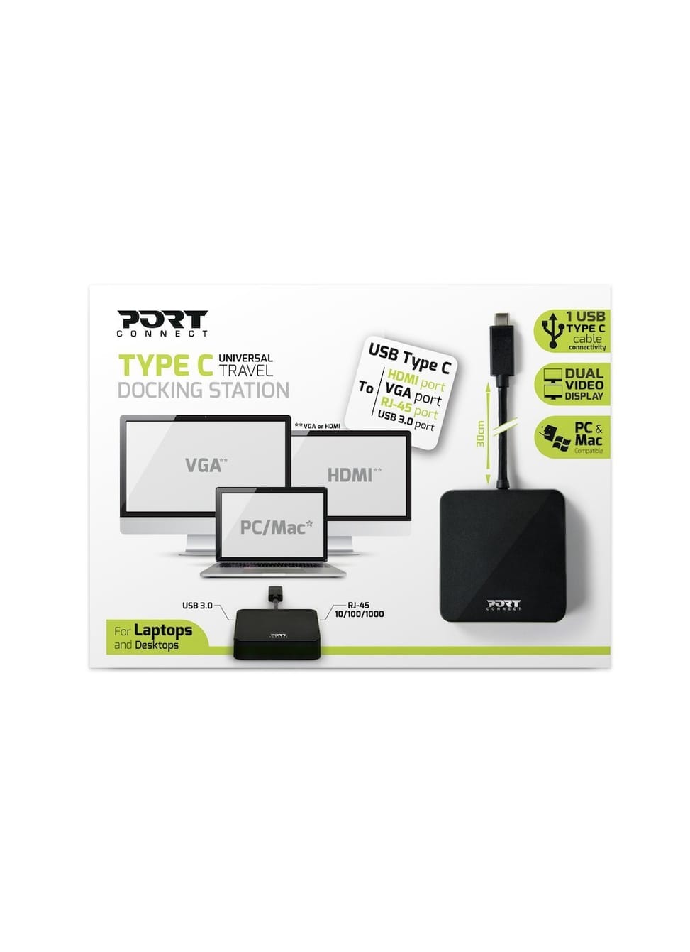 Station d'accueil Port Designs multiport USB (901902)
