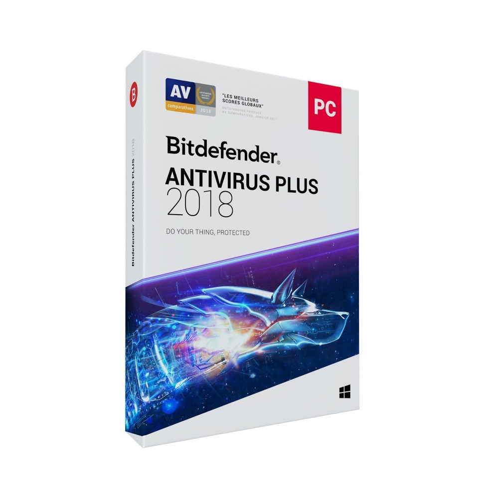 Bitdefender Antivirus Plus 2018 1 AN 3 PC