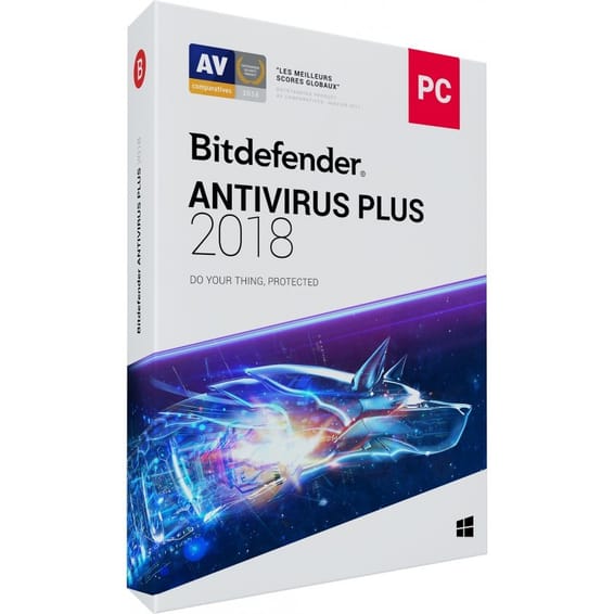 Bitdefender Antivirus Plus 2018 1 AN 3 PC