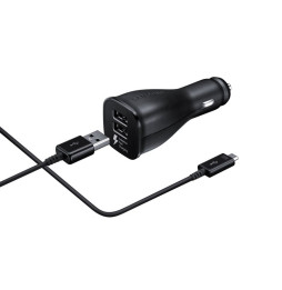 Chargeur de Voiture Samsung - Double à Chargement Rapide (Micro USB)